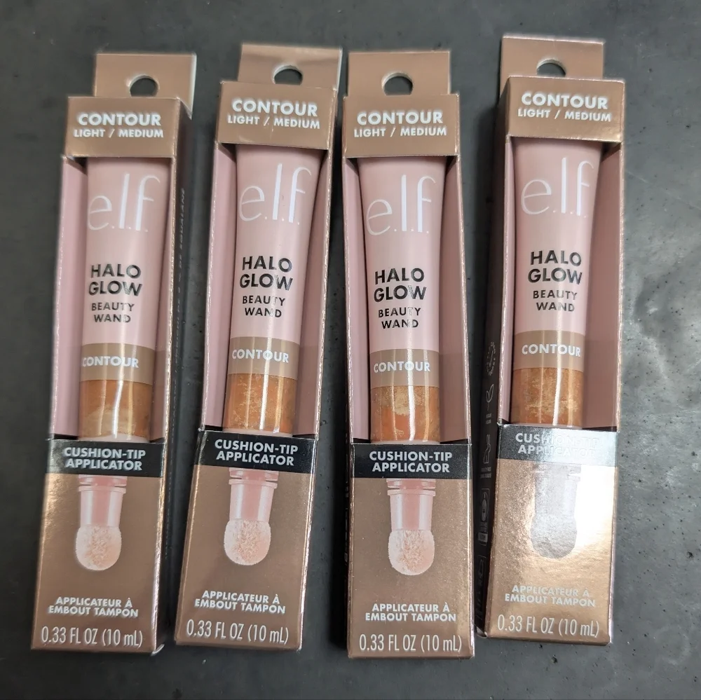 e.l.f. Halo Glow Contour Beauty Wand - Light/Medium - Rose Gold Packaging